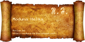 Moduna Helka névjegykártya